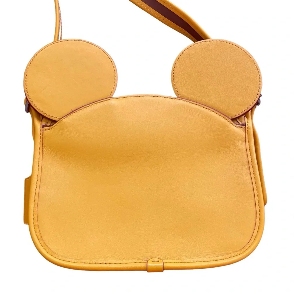 Coach x Disney Patricia Saddle Mickey Mouse Ears Crossbody Bag Authentic
